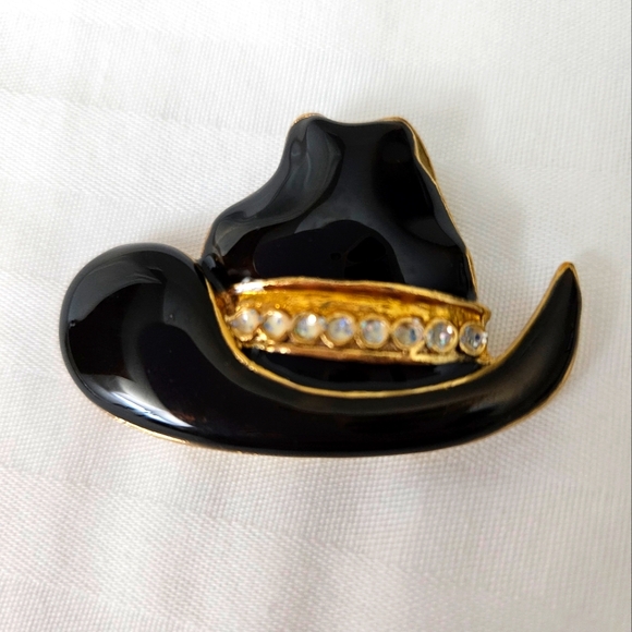 Boot & Hat Set Whymsical Western Cowboy/girl Brooches Pins Vintage 80s-90s Era - Picture 5 of 8